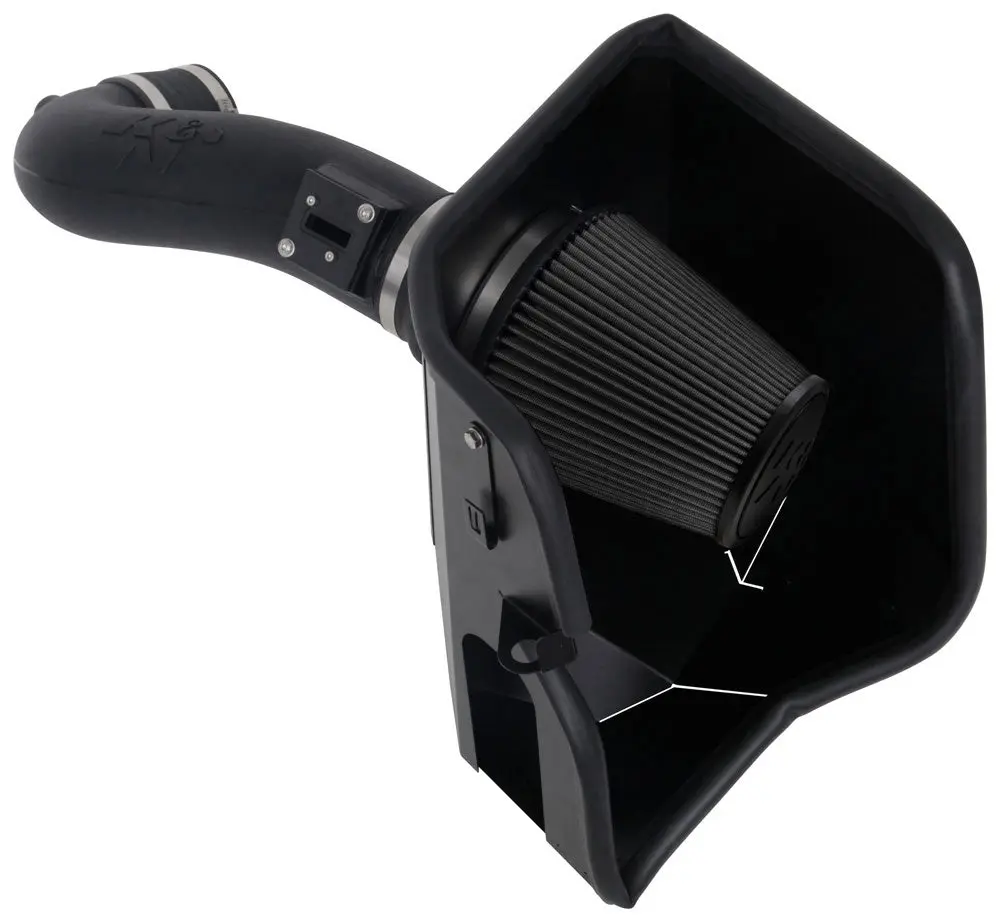 K&N - Performance Air Intake System - Dryflow Air Intake System; Chev Silverado 1500 V8-5 3/6.2L,19-24 (30-3110) 1