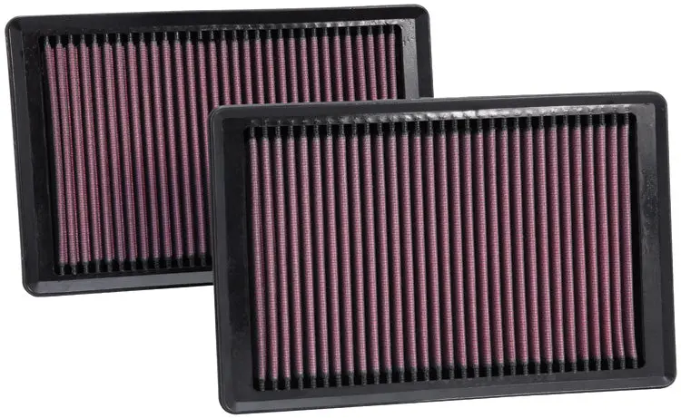 K&N - Replacement Air Filter - Jaguar Xk V8-5.0L F/I, 2009-2015 (2 Per Box) (33-2445) 1