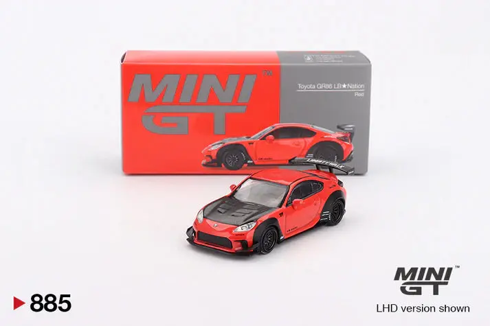Mini Gt - 1/64  Toyota Gr86 Red 1