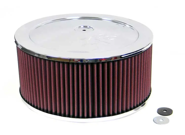 K&N - Round Air Filter Assembly - 7-5/16" Flange 11" Dia 7" H (60-1250) 1