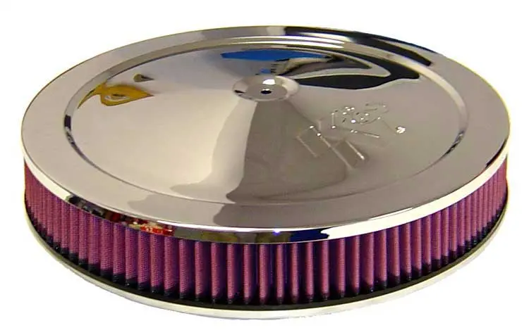K&N - Round Air Filter Assembly - 5-1/8"Flg 14"Dia 3.8750"H, W/Vent (60-1263) 1