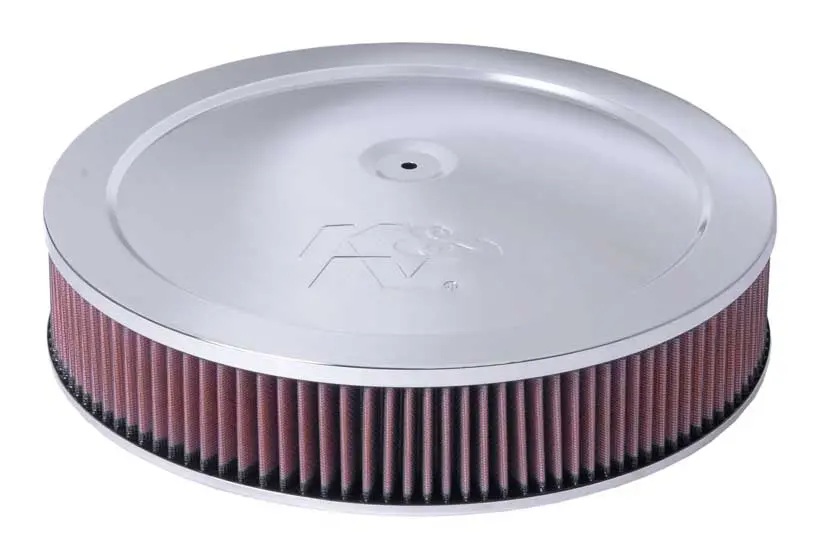 K&N - Round Air Filter Assembly - 5-1/8"Flg 14"Dia 4.62"H, W/Vent (60-1264) 1