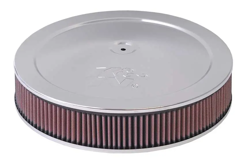 K&N - Round Air Filter Assembly - 5-1/8"Flg 14"D,1-1/2"O/S Flat Base (60-1400) 1