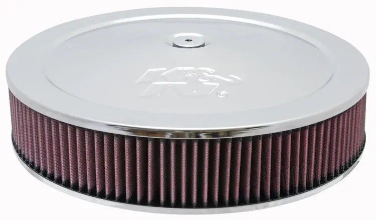 K&N - Round Air Filter Assembly - 5-1/8", 14" X 3.12"H, 7/8" Drop Base (60-1430) 1