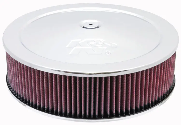 K&N - Round Air Filter Assembly - 5-1/8", 14" X 4.12"H, 7/8" Drop Base (60-1440) 1