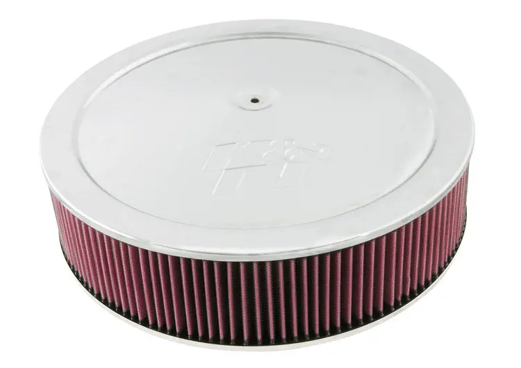 K&N - Round Air Filter Assembly - 7-5/16" Flange, 16"Dia, 4-1/16"H, 1" Drop Base (60-1641) 1