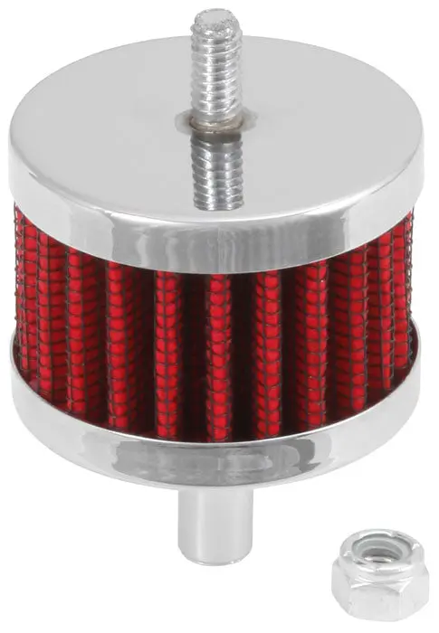 K&N - Vent Air Filter/ Breather - 3/8"Od Vent, 2"Od, 1-1/2"H Stud Mount (62-1090) 1