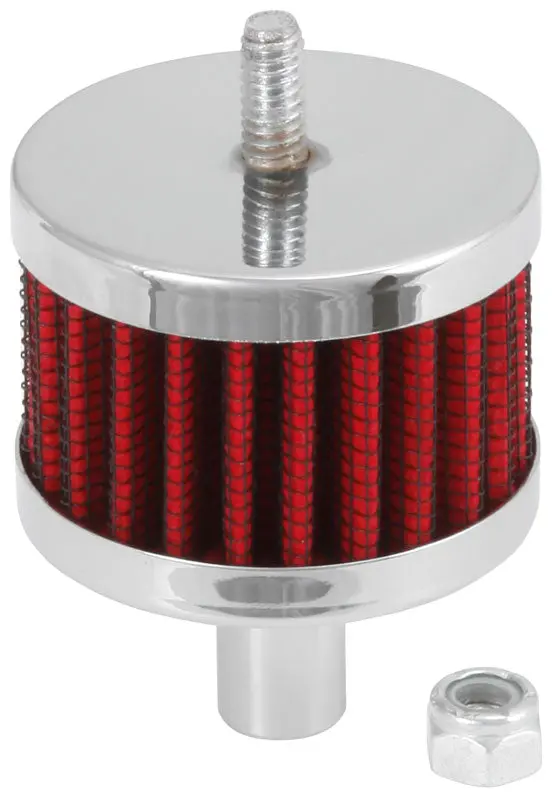 K&N - Vent Air Filter/ Breather - 1/2"Od Vent, 2"Od, 1-1/2"H Stud Mount (62-1100) 1