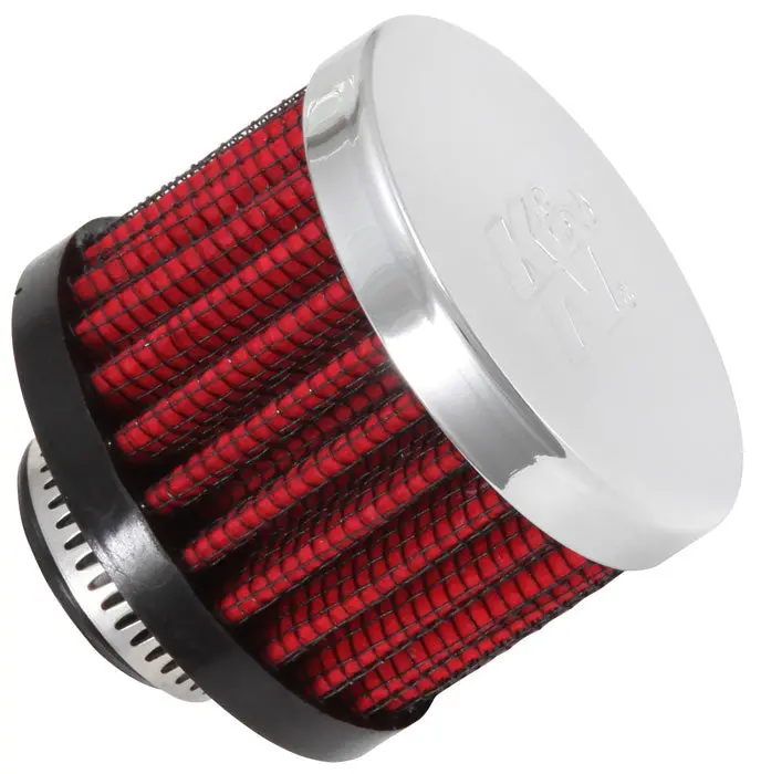 K&N - Vent Air Filter/ Breather - 5/8"Id Vent, 2"D, 1.5"H, Clamp-On (62-1340) 1