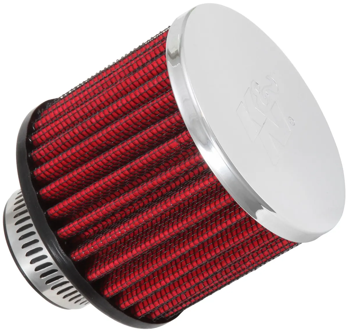 K&N - Vent Air Filter/ Breather - 1-1/4"Id Vent, 3"D, 2-1/2"L (62-1390) 1