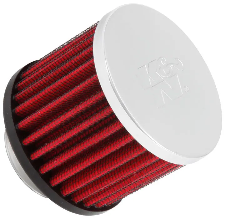 K&N - Vent Air Filter/ Breather - 1-3/8" Vent, 3"D, 2-1/2"H, Chrome Top (62-1440) 1