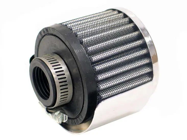 K&N - Vent Air Filter/ Breather - C/V 1"Flg 3"Od 2-1/2"H W-D/S (62-1511) 1