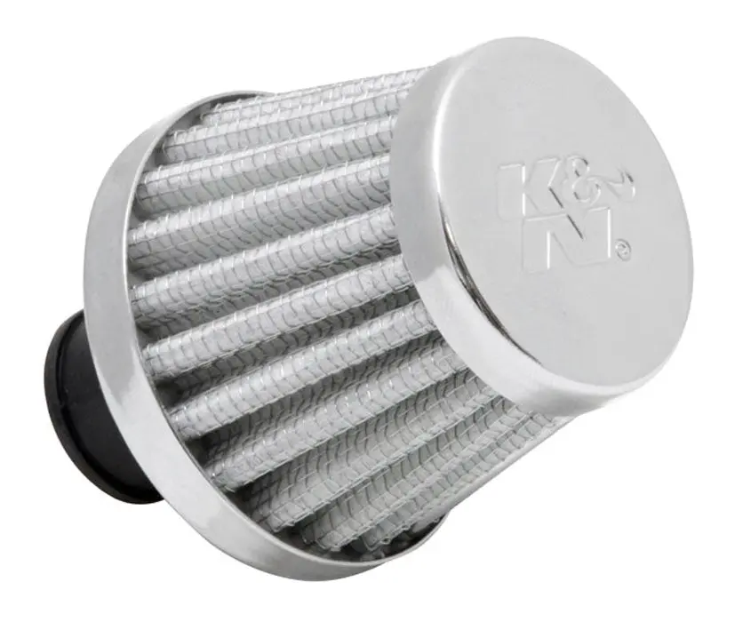 K&N - Vent Air Filter Multi Lingual - 3/8"-1/2"Id Flg X 2"Od B X 1-3/4"H X 1.5" Tp Cr - Multi Language (62-1600Wt-L) 1