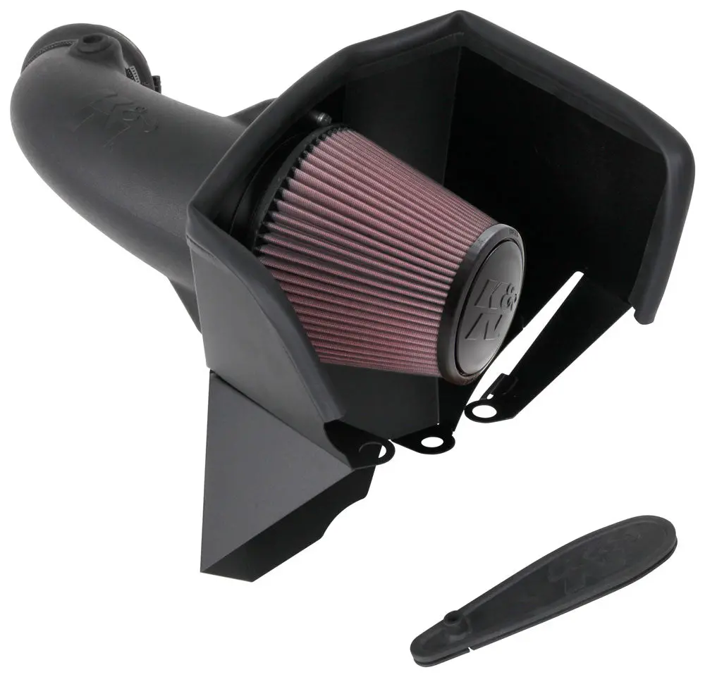 K&N - Performance Air Intake System - Aircharger; Jeep Grand Cherokee Trackhawk V8-6.2L F/I, 2018-2019 (63-1579) 1