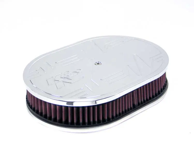 K&N - Oval Air Filter Assembly - Small Oval Electric Design 2"H (66-1570) 1