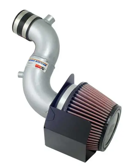 K&N - Performance Air Intake System - Typhoon; Honda Fit L4-1.5L F/I, Silver 2007-2008 (69-1016-1Ts) 1