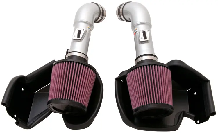 K&N - Performance Air Intake System - Typhoon; Nissan/Infiniti 370Z/G37 V6-3.7L F/I, 09-19- Silver (69-7078Ts) 1