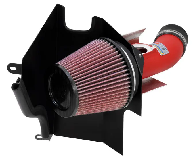 K&N - Performance Air Intake System - Typhoon; Subaru Wrx Sti H4-2.0/2.5L (Wrinkle Red) (69-8001Twr) 1