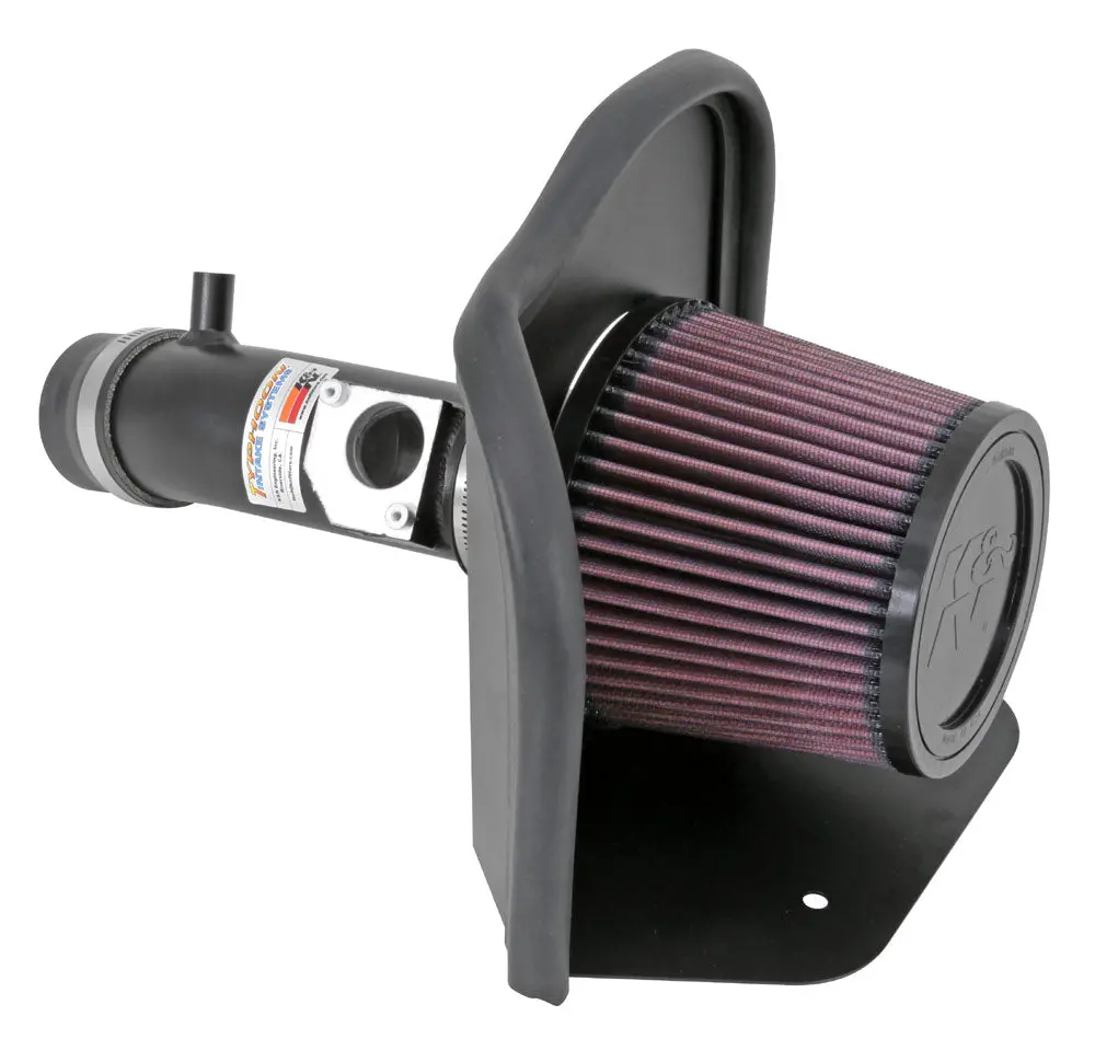 K&N - Performance Air Intake System - Typhoon; Toyota Yaris L4-1.5L F/I, 2006-2017, (Flat Black) (69-8612Tfk) 1