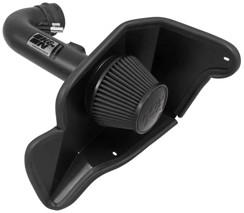 K&N - Performance Air Intake System - Perf. Intake Kit; Ford Mustang Gt V8-5.0L F/I, 2015-2017 (71-3535) 1