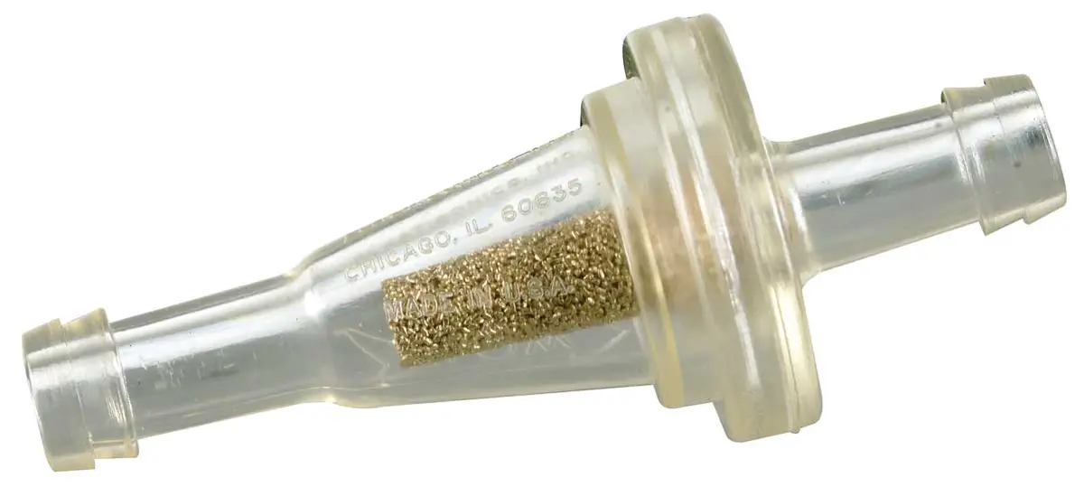 K&N - Sintered Porous Bronze Fuel Filter - In-Line Gas Fltr 1/4 Singlepac (81-0221) 1