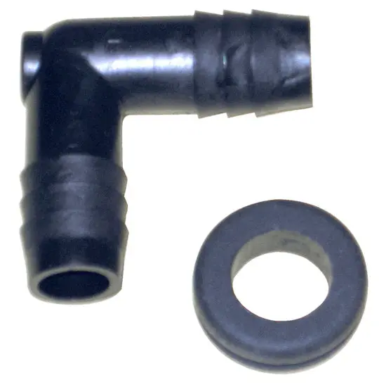 K&N - Air Filter Vent Kit - Vent Kit; 90 Deg, 1/2"Flg, W/Grmt (85-1150) 1