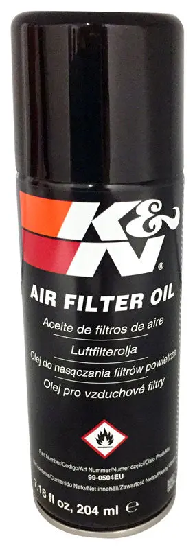 K&N - Air Filter Oil - 7.18 Oz  204Ml Aerosol - International - Filter Oil; Aerosol 7.18 Fl Oz/204Ml (En/Es/Sv/Pl/Cz) (99-0504Eu) 1