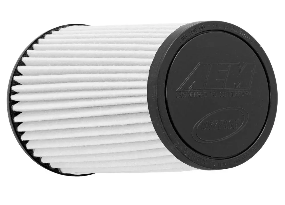 Aem - Aem Dryflow Air Filter - Air Filter; 2-3/4"Flg, 6"B, 5-1/8"T, 9-1/8"H; White (21-2029Bf) 1