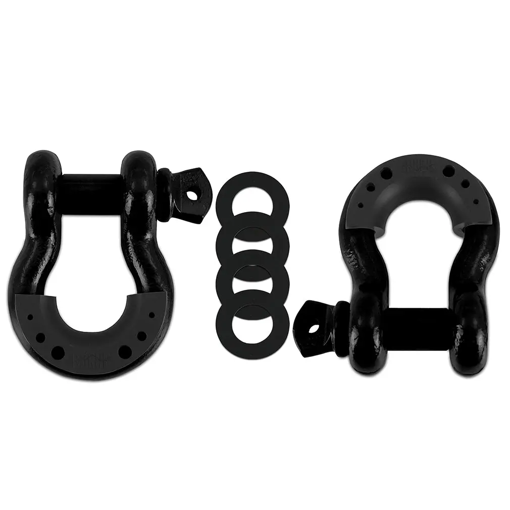 Borne D-Ring Shackle Set, Black 1