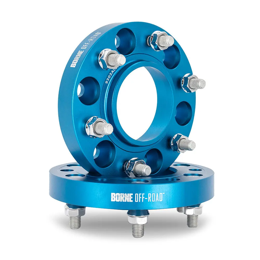 Borne Off Road Wheel Spacers, 6X135, 87.1, 25, M14, Blue 1