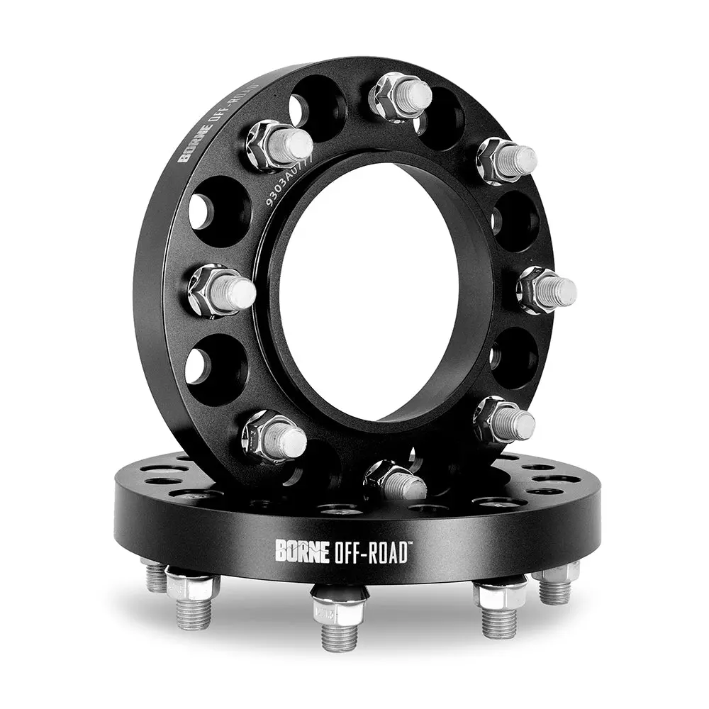 Borne Off-Road Wheel Spacers, 8X180 124.1, 25, M14, Black 1