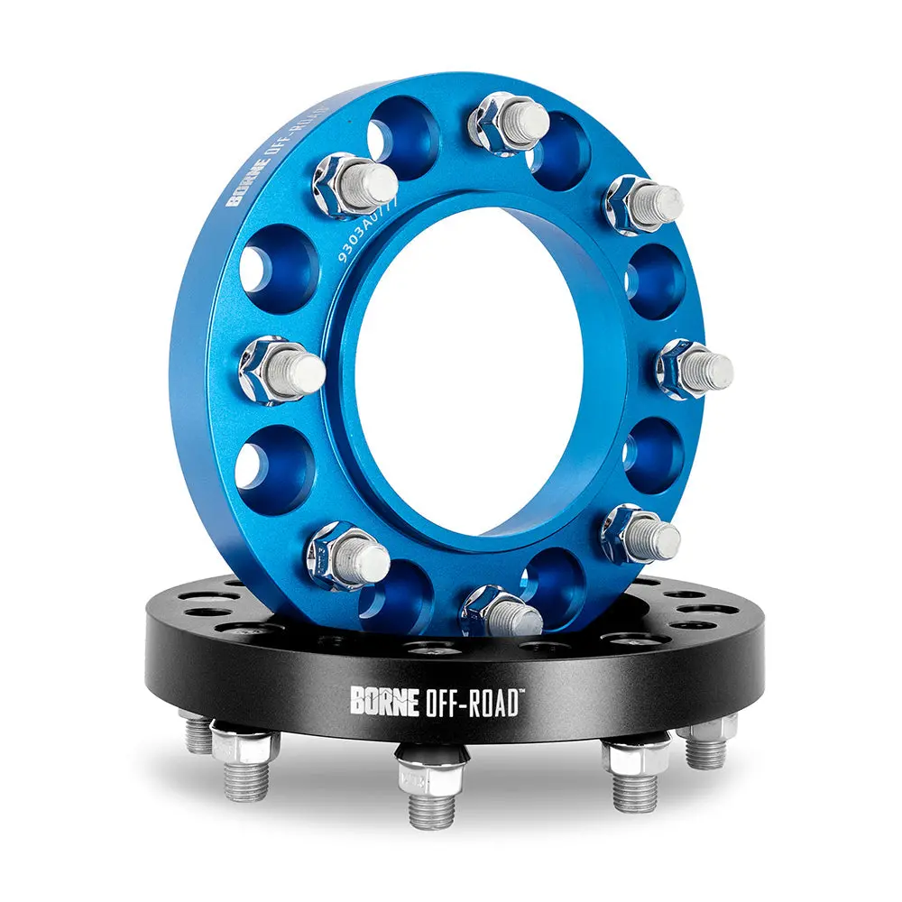 Borne Off-Road Wheel Spacers, 8X165.1, 121.3, 32, M14, Blk 1