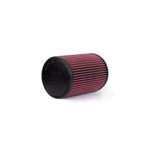Mishimoto Air Filter W/ Molded Logo Red Oil 8 Layer Cotton W/ Worm Gear Clamp 1