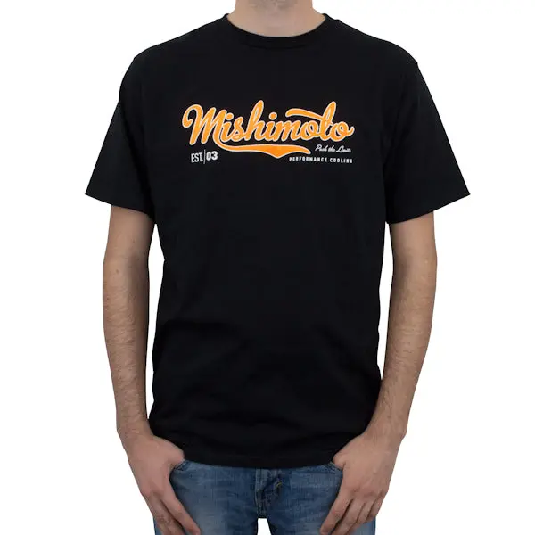 Mishimoto Mens Athletic Script T-Shirt, Black, Large 1