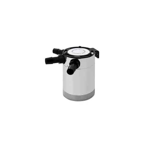 Universal Compact Baffled Oil Catch Can Kit 3-Port Polished Mishimoto 1