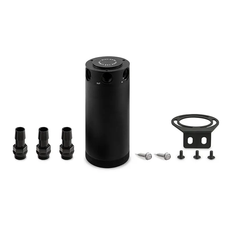 3-Port Universal Xl  Baffled Catch Can, Black 1