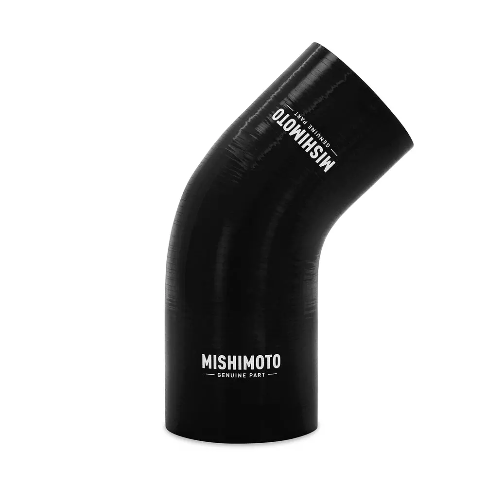 Silicone Reducer Coupler, 45 Degree, 2.25" To 2.5", Black 1