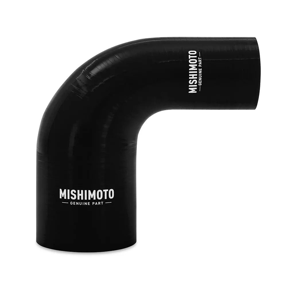 Silicone Reducer Coupler, 90 Degree, 1.75" To 2.5", Black 1