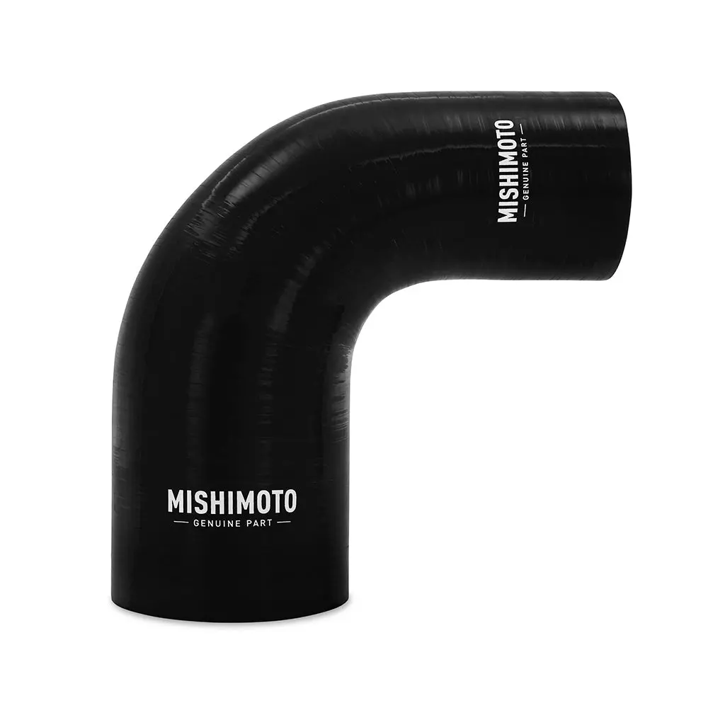 Silicone Reducer Coupler, 90 Degree, 2.25" To 3", Black 1