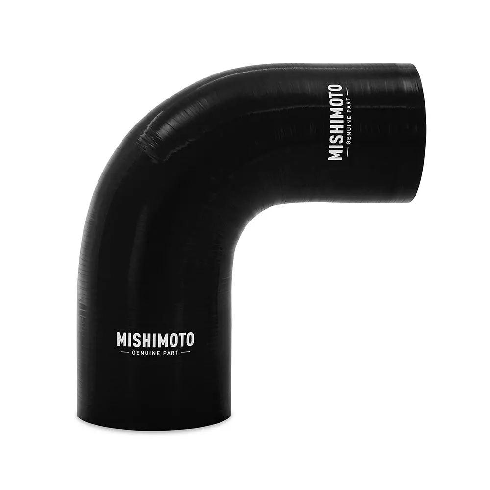 Silicone Reducer Coupler, 90 Degree, 2.5" To 2.75", Black 1