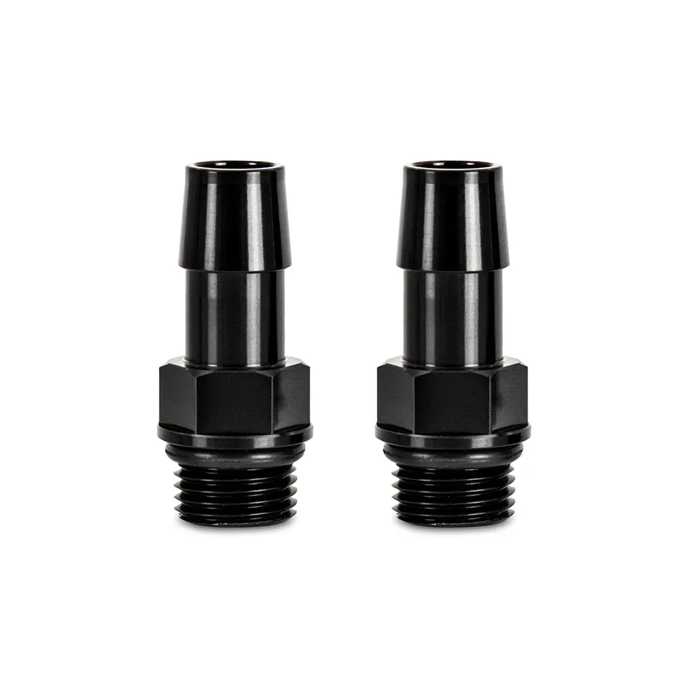 2Pcs M16x1.5 1/2" Aluminum Catch Can Fitting, Black 1