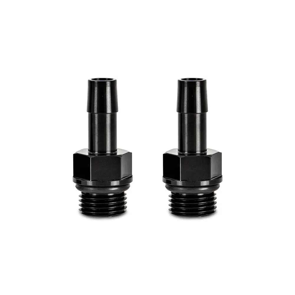 2Pcs M16x1.5 3/8" Aluminum Catch Can Fitting, Black 1