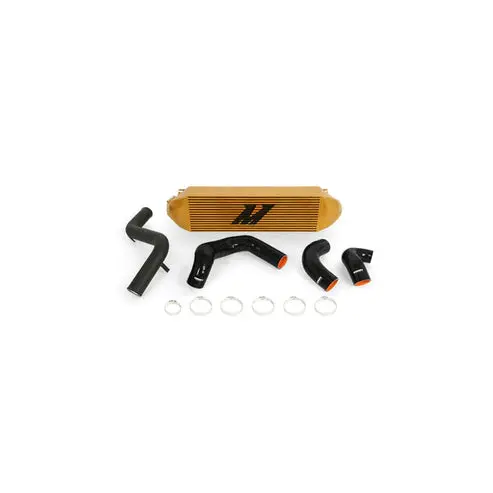 Ford Focus St 13-18 Intercooler Kit Gold W/ Wrinkle Black Pipes Mishimoto 1