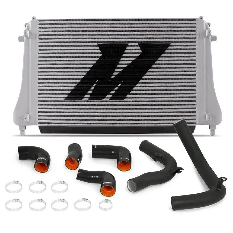 Volkswagen Gti Intercooler Kit 15+ Wrinkle Black Pipes Mishimoto 1
