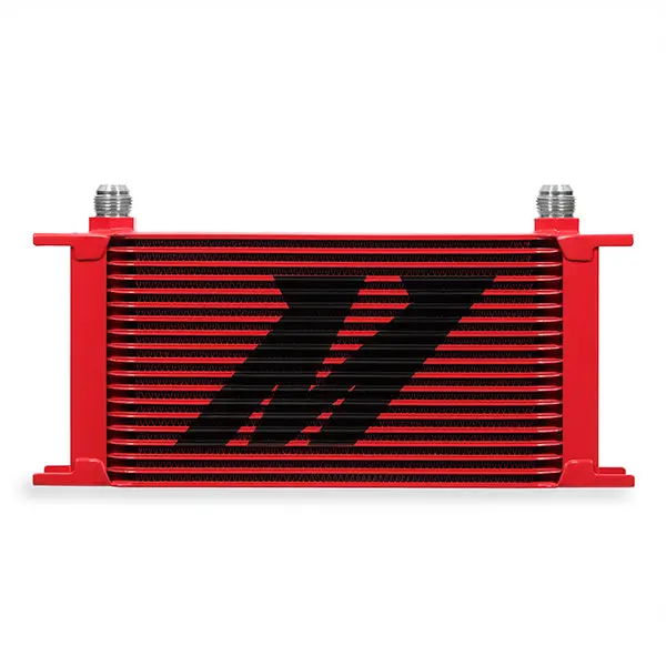 Universal 19-Row Oil Cooler Red Mishimoto 1