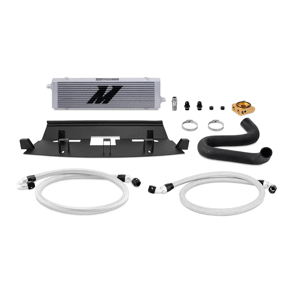 Ford Mustang Gt 18+ Oil Cooler Kit Silver Thermostatic Mishimoto 1