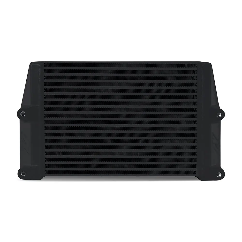 Heavy-Duty Oil Cooler 10" Same-Side Outlets Black Mishimoto 1