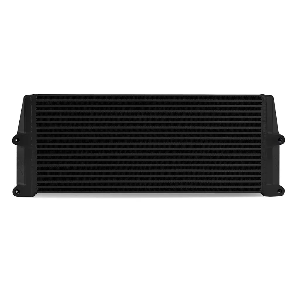 Heavy-Duty Oil Cooler 17" Same-Side Outlets Black Mishimoto 1