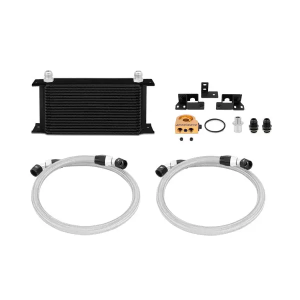 Jeep Wrangler Jk 3.8L Thermostatic Oil Cooler Kit, 2007-2011, Black 1