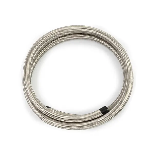 Braided -10An 10Ft. Hose, Stainless 1